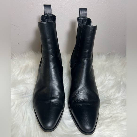 FRAME BLACK LEXINGTON CHELSEA LEATHER BOOT Size US6 1/2 - EU36 1/2 - Picture 6 of 12